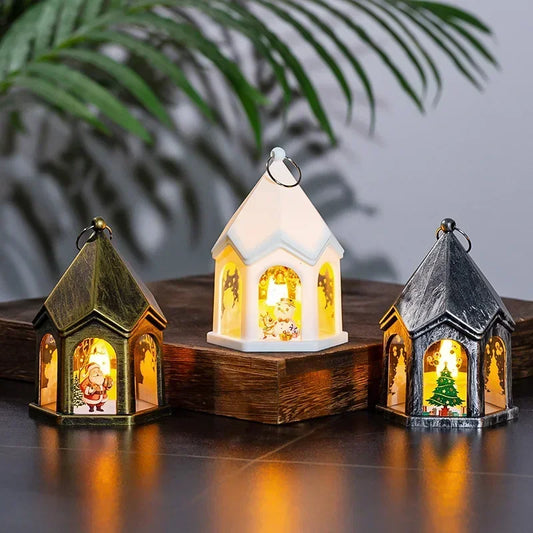 Christmas Decorations LED Night Light  Children Glowing Gifts Vintage Night Lights Christmas Tree Ornaments Desktop Decorations