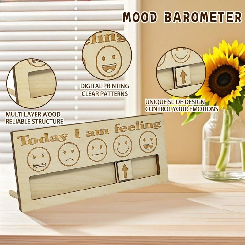 Emotions, Mood, Barometer, Personal Wooden Emotions, Cute Decorations, Christmas and Halloween Gifts, The Best Gifts for Friends