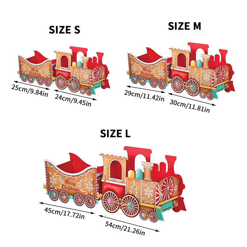 Santa's Gift Train — Deliver Holiday Cheer In Style DIY Personalised Christmas Train Sets Xmas Decoration