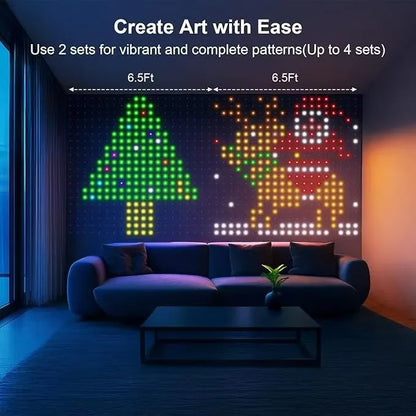 Christmas Lights Bluetooth Music App USB DC5V WS2812B Smart Led String Control RGBIC Curtain LED Addressable Party Decoration