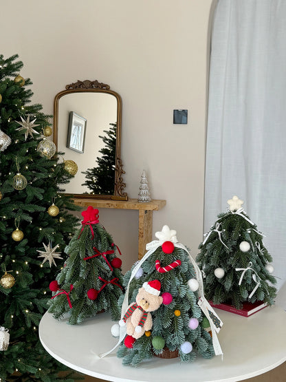 Christmas Atmosphere Decoration Desktop Small Fake Tree Cute Shape Ornaments