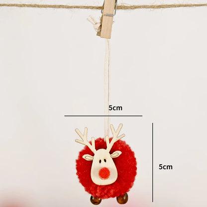 Christmas Ornaments Red Star Christmas Tree Pendant Xmas DIY New Year 2023 Party Gifts Noel Supply Navidad 2022 Home Decor