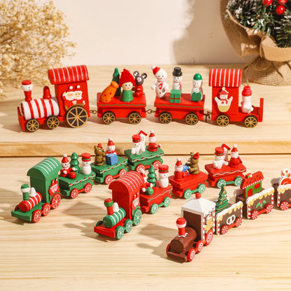 Christmas Train Merry Christmas Decorations For Home 2025 Cristmas Ornament Xmas Navidad Noel Gifts Happy New Year 2026 Gifts