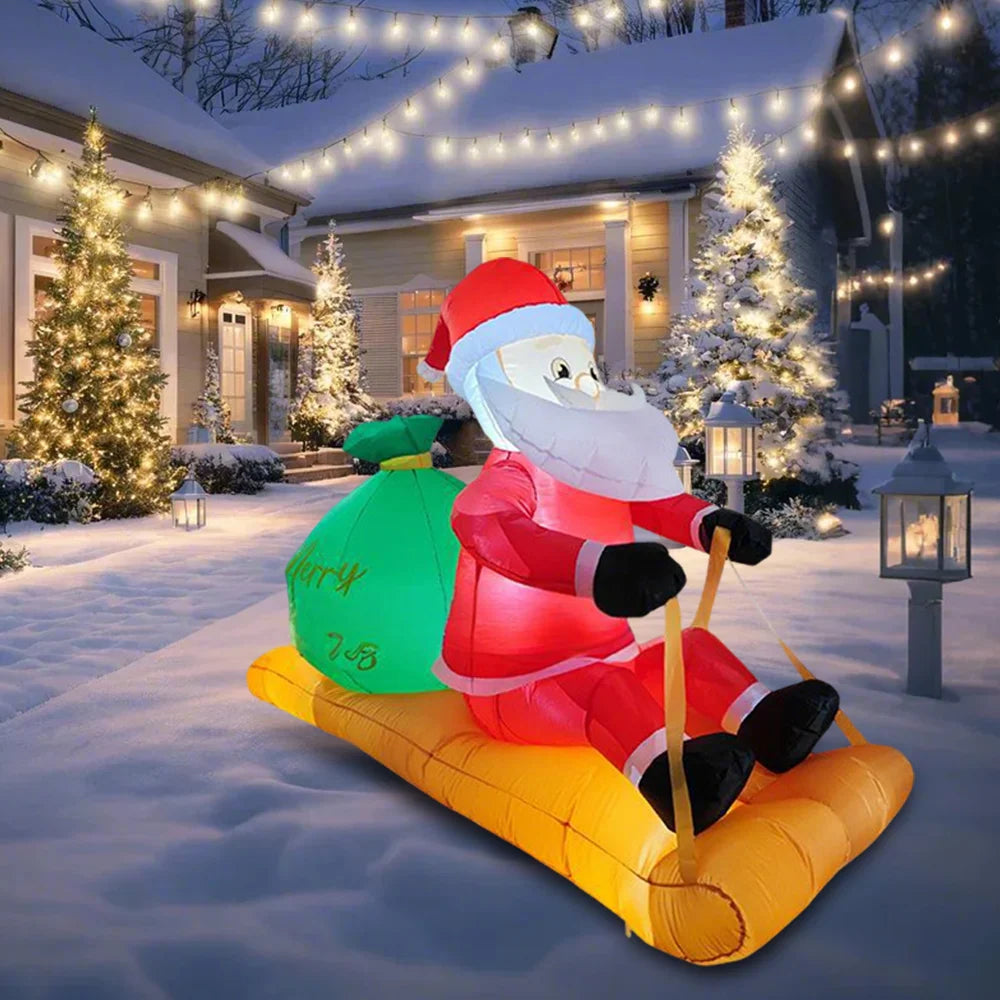 8FT Climbing Inflatable Santa