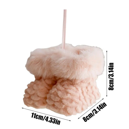 Christmas Plush Ornaments Party Home Ornament Decoration Accessories For Christmas Trees Cute Boot Pendant Christmas Tree Small