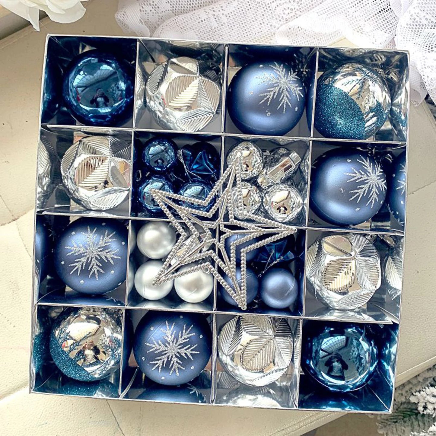 Christmas Balls Ornament Set Xmas Tree Hanging Pendant 2024 Christmas Decoration for Home New Year Gift Navidad Decors