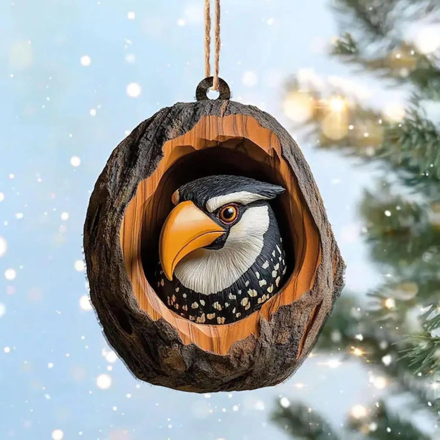 Christmas Ornaments Acrylic Cartoon Forest Acrylic Christmas Ornaments Seasonal Decor for Tree Ceiling Cute Hanging Pendants