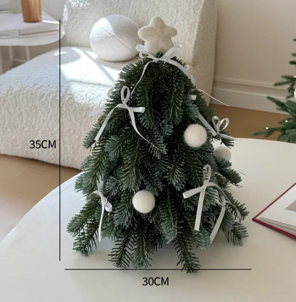 Christmas Atmosphere Decoration Desktop Small Fake Tree Cute Shape Ornaments