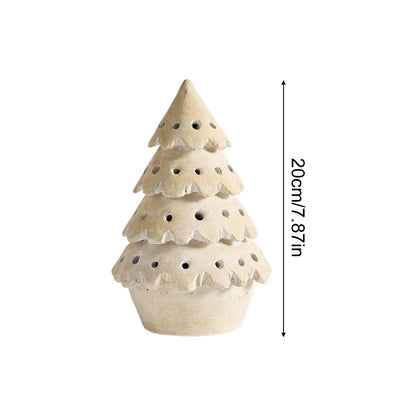 Christmas Tree Snowman Desktop Decoration,Resin Snowman Statue Ornament Decoration Making The Home Filled with Xmas Atmosphere