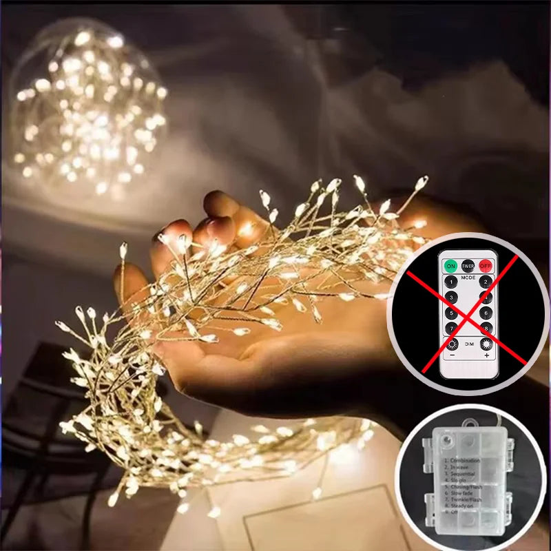 Christmas LED String Lights Garland Holiday Christmas Decoration Battery/USB Holiday Wedding Fairy Lights  Home