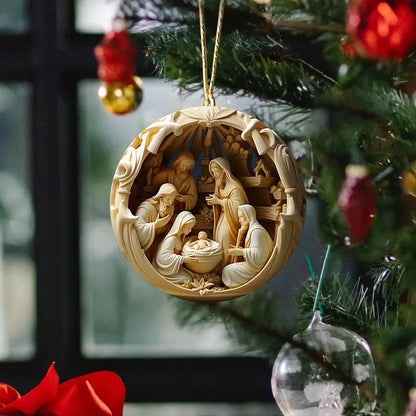Christmas Nativity Ornaments Nativity Keepsake Religious Ornament Exquisite Indoor Nativity Scene Ornaments For Christmas