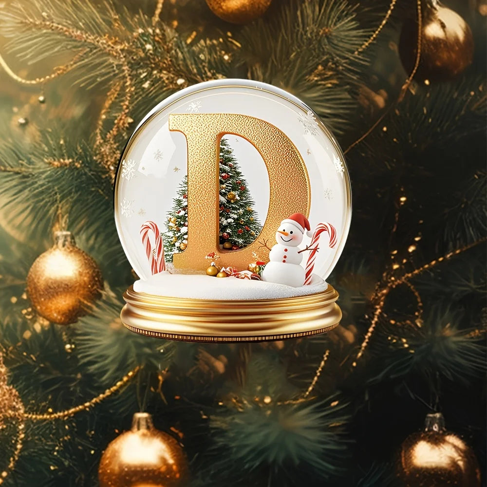 Christmas Tree Decorations Mixed Letter Desktop Ornament Family Portrait Decor Farmhouse Vacation Desktop Decoration Acrylic