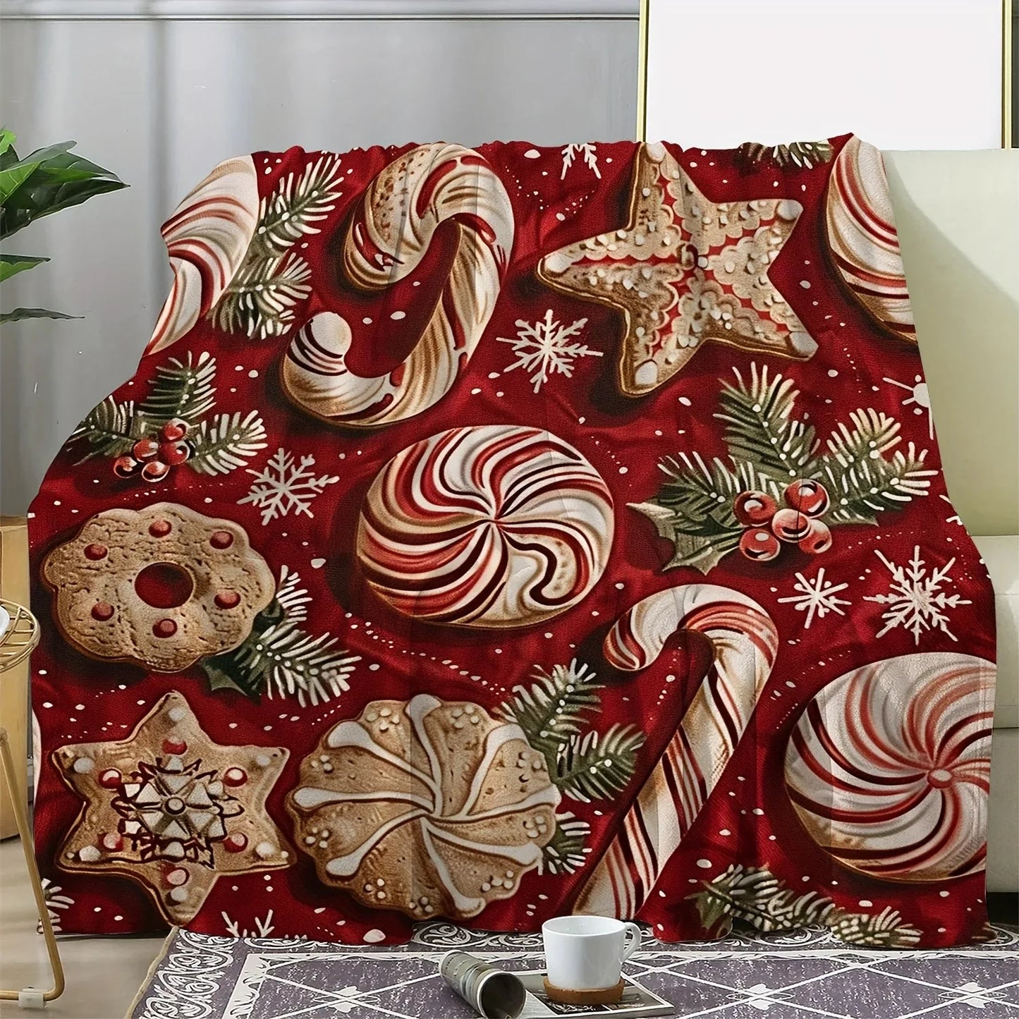 Christmas Candyland Festive Blanket