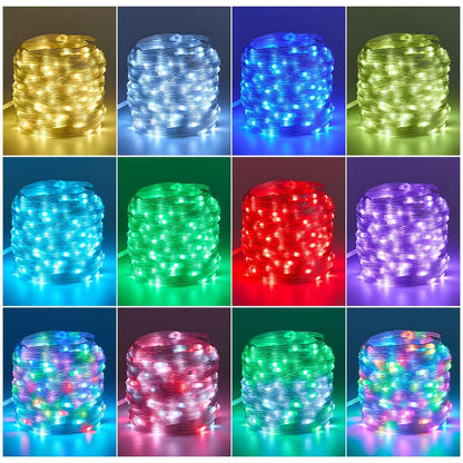 LED RGB Christmas Tree Light Strips with App & Remote Control