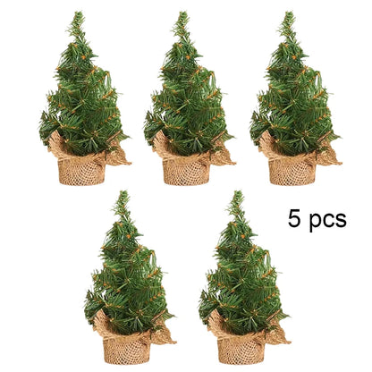 20/30/40CM Christmas Tree Desktop Mini Xmas Trees For Home Decoration Children DIY Handicraft New Year Christmas Ornament Gift