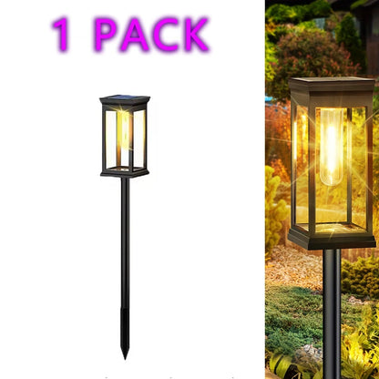 Outdoor Solar Path Lights Waterproof Garden Lighting for Patio Lawn Walkways Driveways Warm Landscape Lights