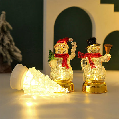 Christmas Decoration Snowman Night Light LED Kids Gift For Bedroom Garden Party Decoration Party Home Office Atmosphere Light