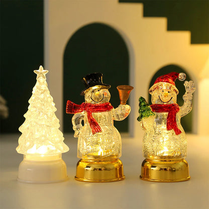 Christmas Decoration Snowman Night Light LED Kids Gift For Bedroom Garden Party Decoration Party Home Office Atmosphere Light