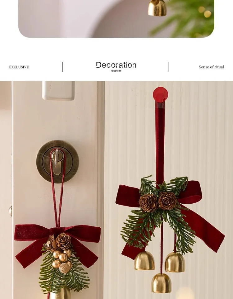 Christmas Bells Decorations Hanging Ornaments for Xmas Tree and Home Holiday Decoration