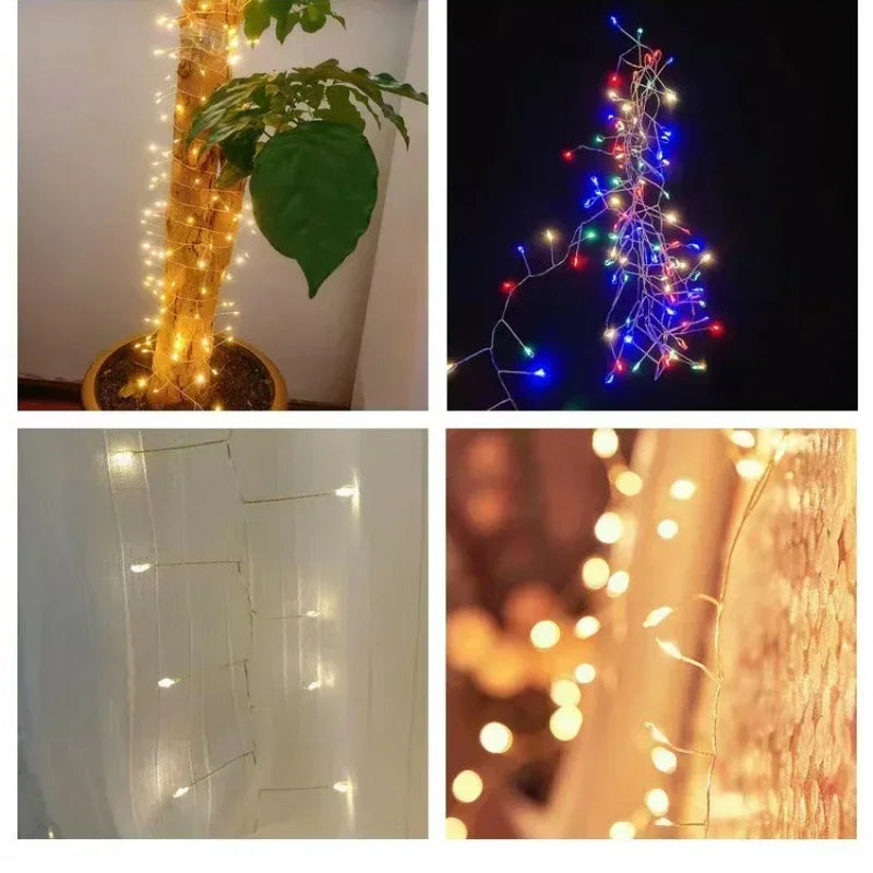 Christmas LED String Lights Garland Holiday Christmas Decoration Battery/USB Holiday Wedding Fairy Lights  Home