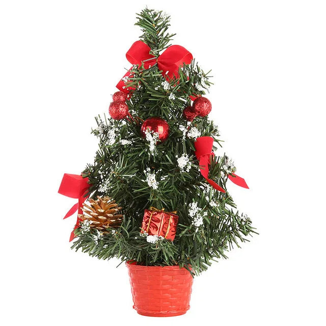 Christmas Tree Decorations Children DIY Handicraft Home Bedroom Party 20/30/40cm Artificial Christmas Tree 2023 New Year Gift