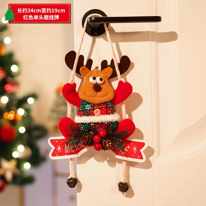 Christmas Cute Decorations Snowman Deer Christmas Tree Decorations Santa Claus Gifts Xmas Ornaments for New Year Party Supplies