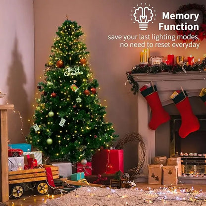 Led Christmas Tree Lights New year's garland String for Patio Garden 1.5M/2M/3M  Waterfall Light christmas decoration 2025