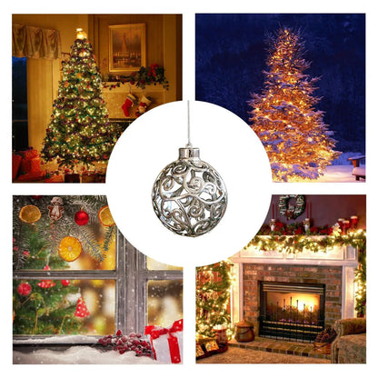 Christmas Ornaments Glossy Christmas Ornament Decoration Seasonal Pendants Charm for Home Winter Holiday Porch Window Front Door