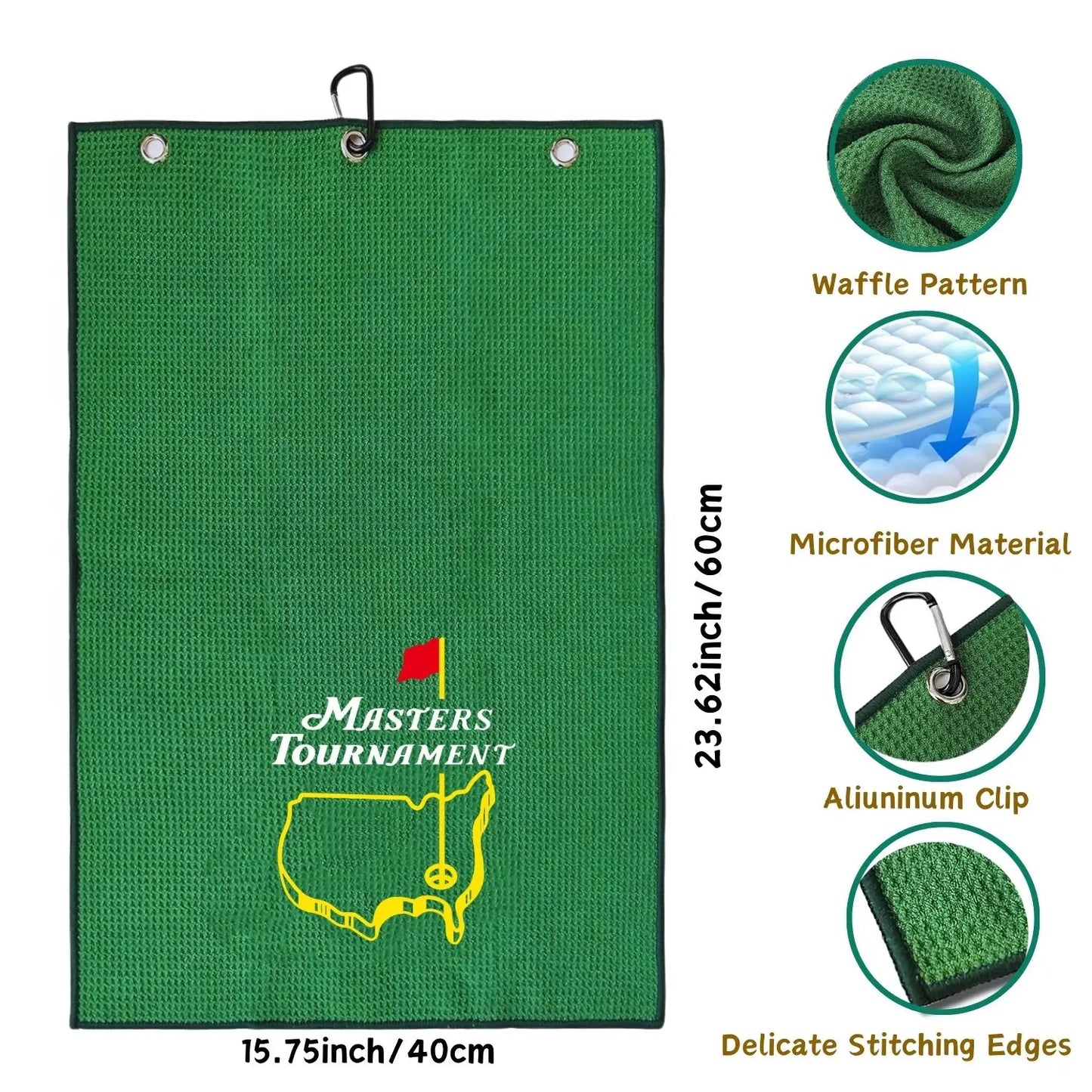 2 Count Great Christmas Golf Gifts | Funny Embroidered Golf Towels for Golf Bags | Golf Gifts for Men Golf Stuff |
