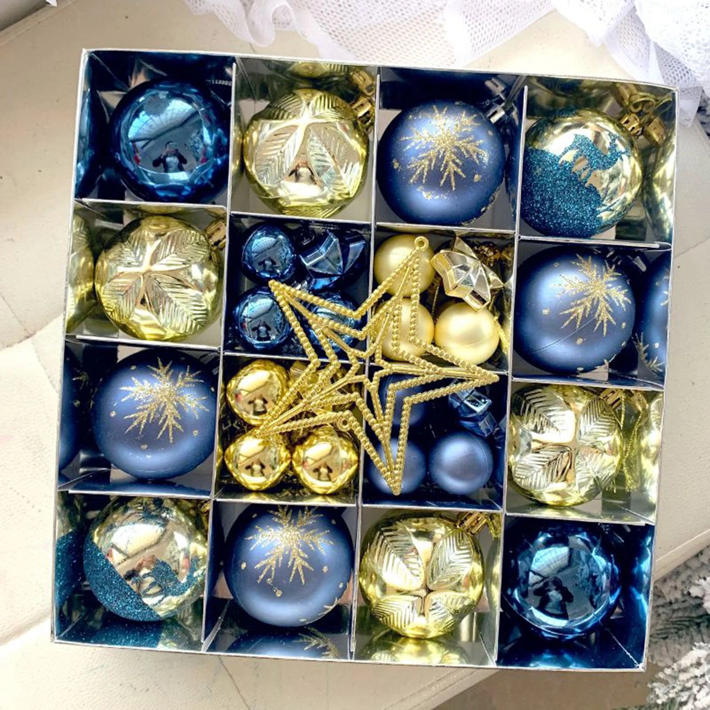 Christmas Balls Ornament Set Xmas Tree Hanging Pendant 2024 Christmas Decoration for Home New Year Gift Navidad Decors