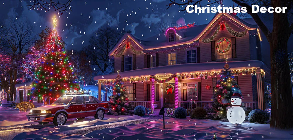 Christmas Tree Lights 20M Fairy String Lights w/ APP Control Music Sync 12 Modes IP65 Waterproof USB Powered for Xmas Home Decor