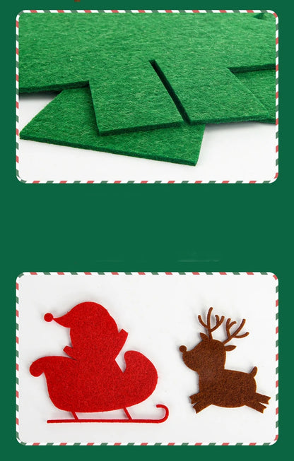 Christmas Decoration Xmas Tree for Home Decor Xmas New Year 2026 Navidad Party Ornaments Kids Handmade Crafts DIY Gift Accessory