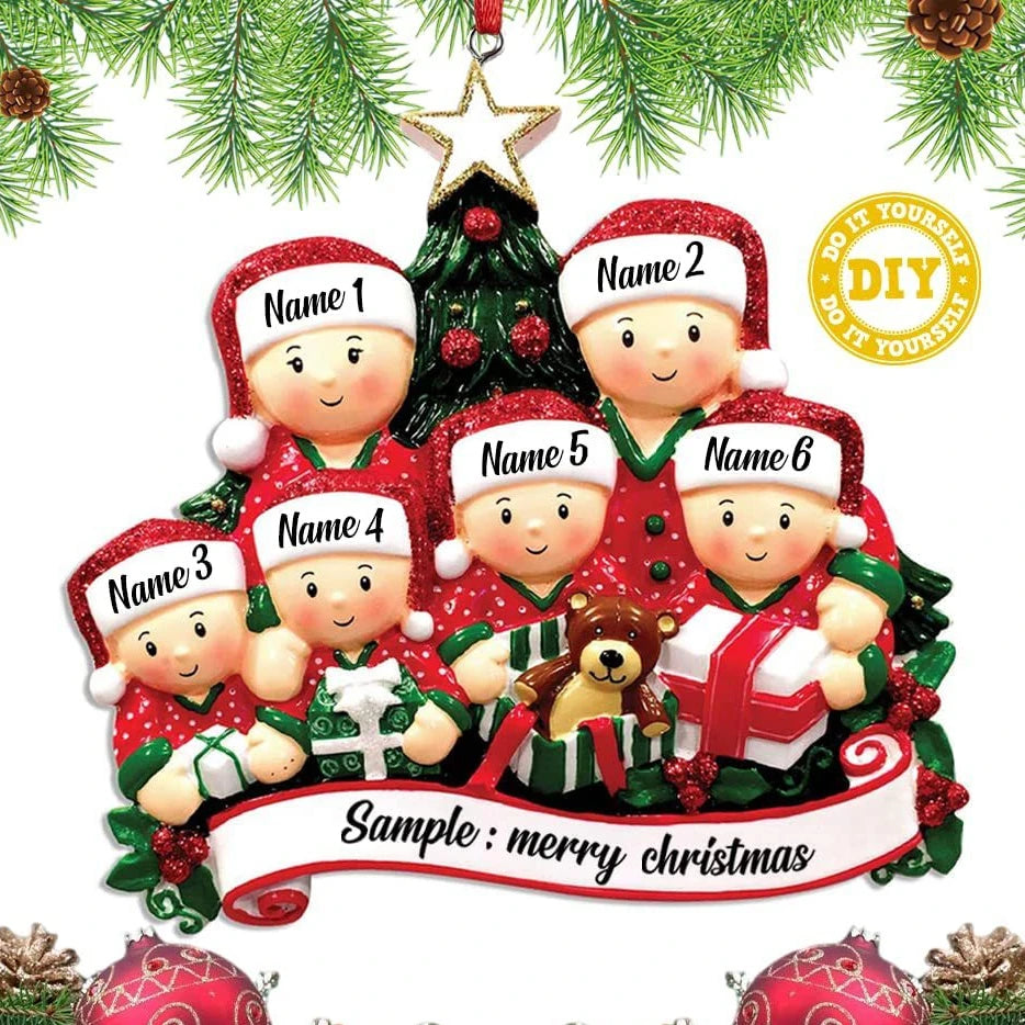 Christmas Tree Hanging Ornaments DIY Personalised Holiday Home Decor Gifts Navidad New Year 2026 Christmas Decorations for Home