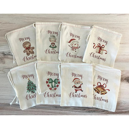 Merry Christmas Gift Bags Christmas Gift Wrapping Christmas Stocking Stuffers Favors New Year Present Santa Claus Holiday Party