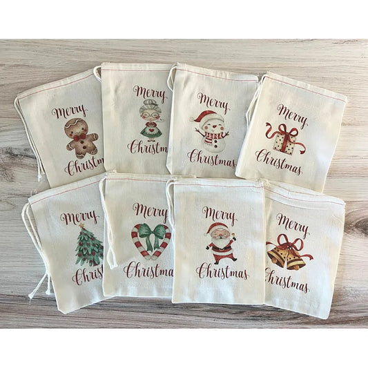 Merry Christmas Gift Bags Christmas Gift Wrapping Christmas Stocking Stuffers Favors New Year Present Santa Claus Holiday Party