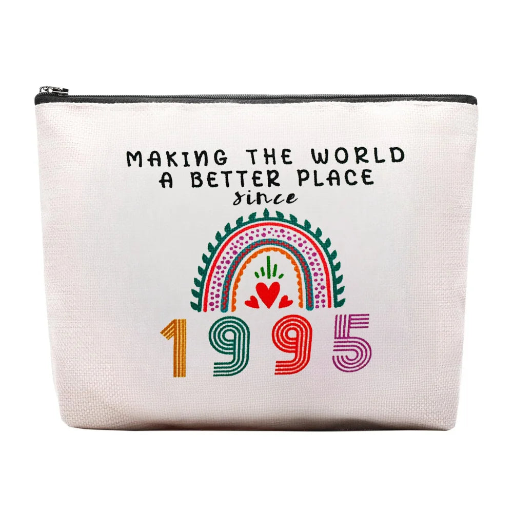 30th Birthday Gifts for Her Makeup Bags 30th Birthday Decorations for Women 1995 30 Year Old Gift for Wife Sister Best Friend