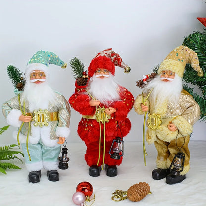 Christmas figurine ornaments, Santa standing ornaments, Christmas cute gifts, window decorations