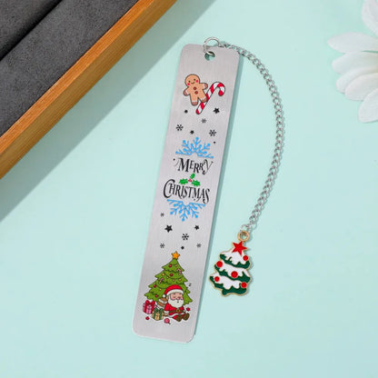 The best choice for Christmas reading gifts is stainless steel metal bookmarks, black high-end gift box packaging.