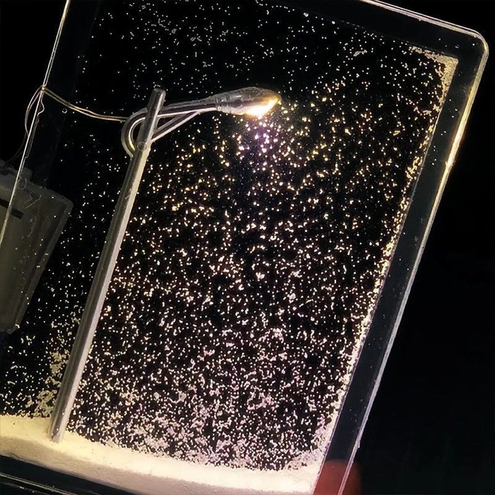 Christmas Night Light Street Lamps Christmas Crafts Snowy Night Lamp Decor Street Light Snow Simulation Kids Physics Science Toy